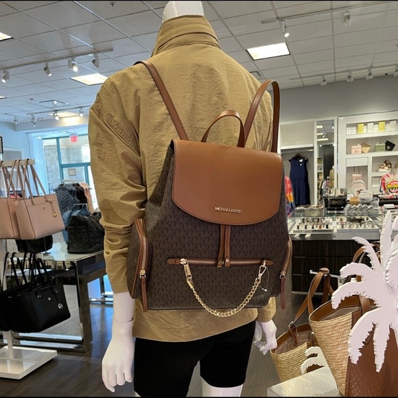 Michael Kors Large Chain Backpack - Picture 6 of 11